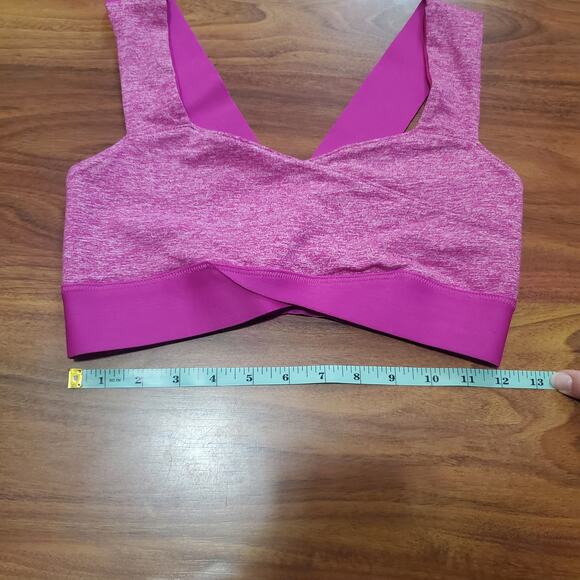 Free People FP Movement Just Breathe Sports Bra Women's Size Small Hibiscus Pink - Picture 5 of 13